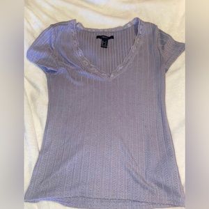Forever 21 Lace Vneck Top